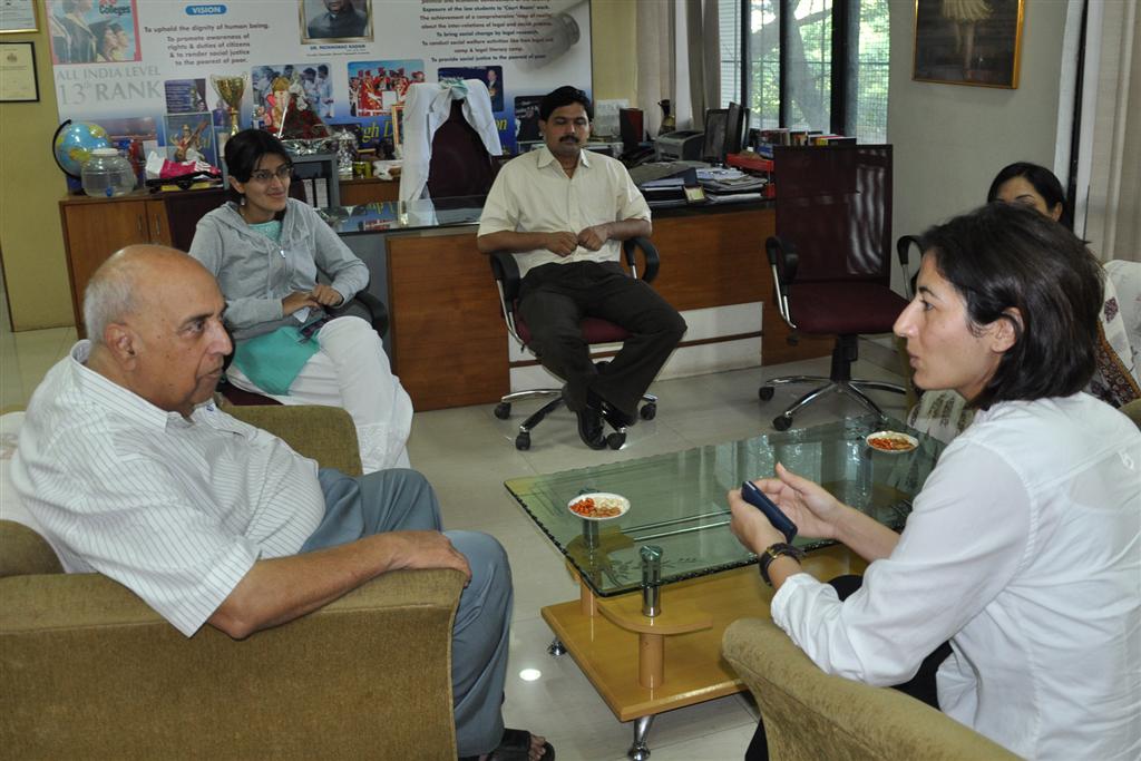 Mrs Sirin Nyles interacting with Faculty Team of New Law College